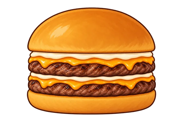 Brasa Duplo Cheddar — ilustração